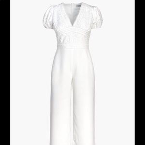 Adelyn Rae White Lace Jumpsuit